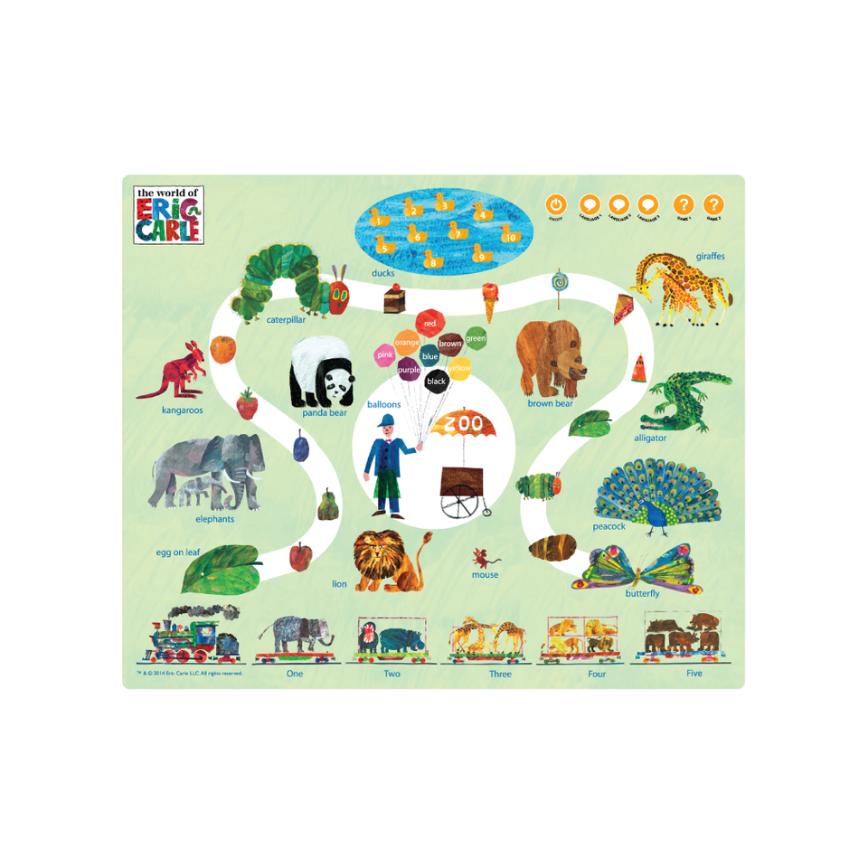 The Very Hungry Caterpillar Interactive Learning Mats with Voice Pen