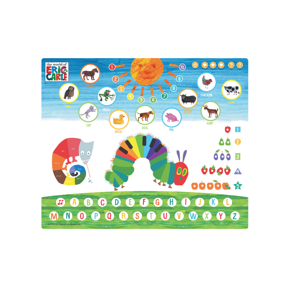 The Very Hungry Caterpillar Interactive Learning Mats with Voice Pen