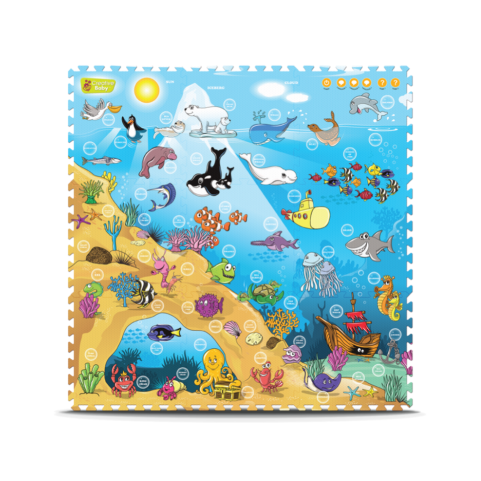 Creative Baby 9 Piece Interactive Playmat i-Mat™, Under The Sea